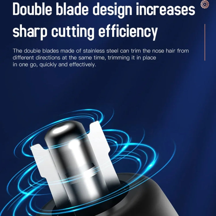 Electric Digital Display Nose Hair Trimmer Rechargeable 3 Gear Adjustable Portable Shaver(Silver) - Electric Shavers by PMC TechLife | Online Shopping South Africa | PMC TechLife | Buy Now Pay Later Mobicred