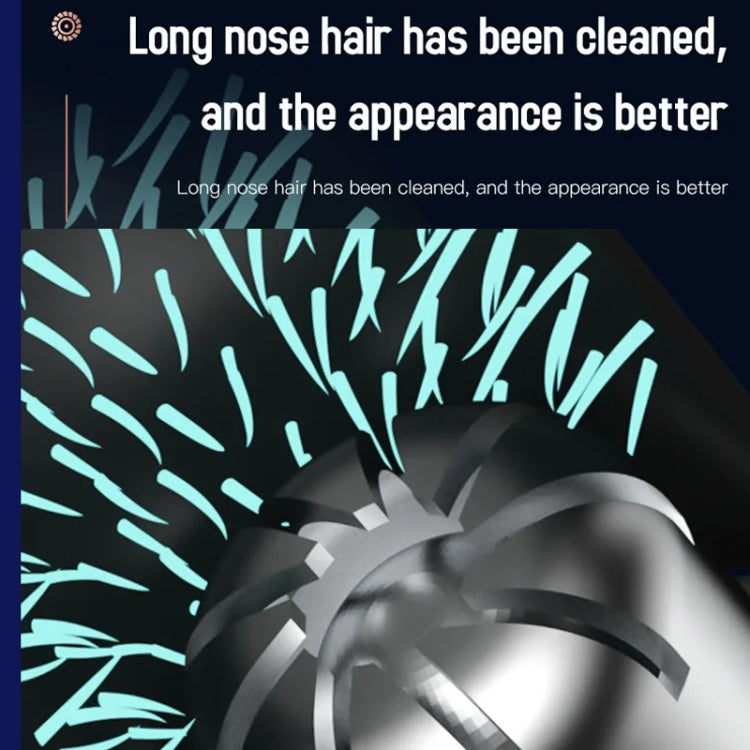 Electric Digital Display Nose Hair Trimmer Rechargeable 3 Gear Adjustable Portable Shaver(Black) - Electric Shavers by PMC TechLife | Online Shopping South Africa | PMC TechLife | Buy Now Pay Later Mobicred