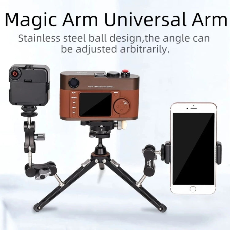 XILETU  TM Series Magic Arm With Dual Ballhead Camera Video Monitor Mount Adapter TM-2 - Camera Gimbal by PMC TechLife | Online Shopping South Africa | PMC TechLife | Buy Now Pay Later Mobicred