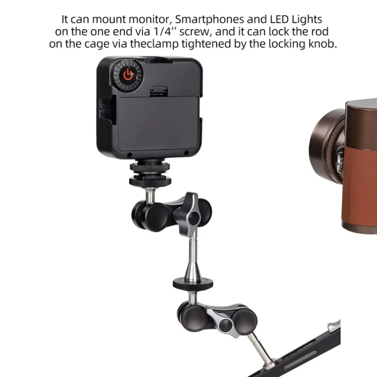 XILETU  TM Series Magic Arm With Dual Ballhead Camera Video Monitor Mount Adapter TM-3 - Camera Gimbal by PMC TechLife | Online Shopping South Africa | PMC TechLife | Buy Now Pay Later Mobicred