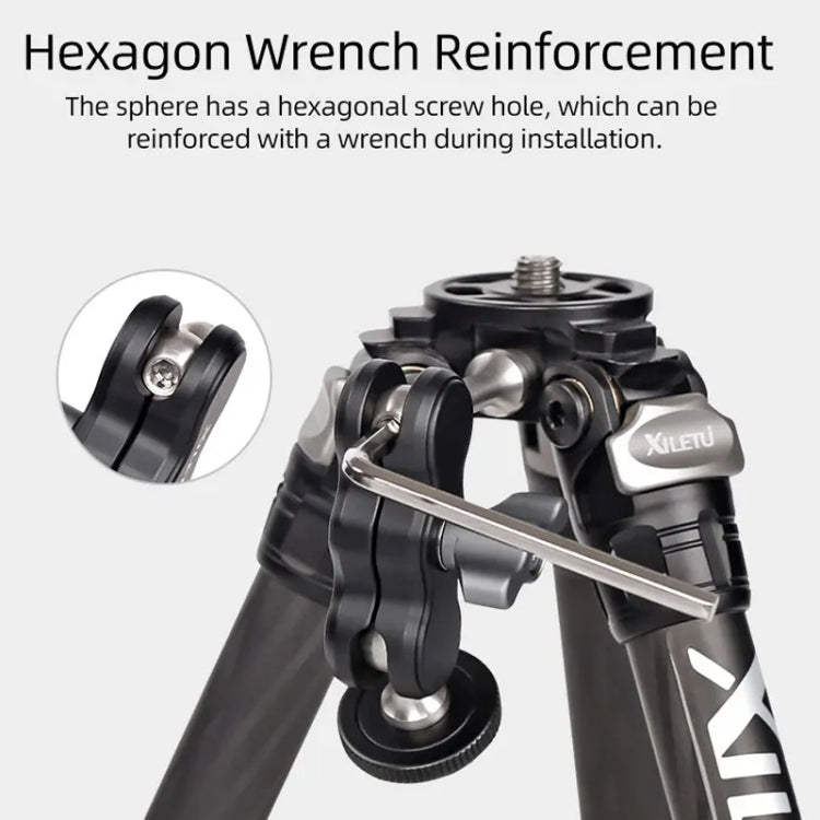 XILETU  TM Series Magic Arm With Dual Ballhead Camera Video Monitor Mount Adapter TM-5 - Camera Gimbal by PMC TechLife | Online Shopping South Africa | PMC TechLife | Buy Now Pay Later Mobicred