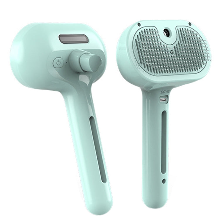 RK56 USB Charging Spray Pet Grooming Comb Cat and Dog Hair Removal Tool Pet Products(Green) - Brushes & Combs by PMC TechLife | Online Shopping South Africa | PMC TechLife | Buy Now Pay Later Mobicred
