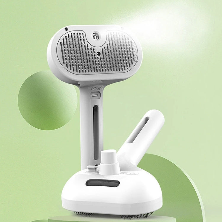 RK56 USB Charging Spray Pet Grooming Comb Cat and Dog Hair Removal Tool Pet Products(Green) - Brushes & Combs by PMC TechLife | Online Shopping South Africa | PMC TechLife | Buy Now Pay Later Mobicred