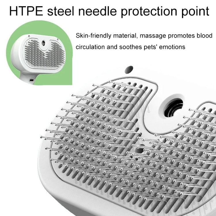 RK56 USB Charging Spray Pet Grooming Comb Cat and Dog Hair Removal Tool Pet Products(Green) - Brushes & Combs by PMC TechLife | Online Shopping South Africa | PMC TechLife | Buy Now Pay Later Mobicred