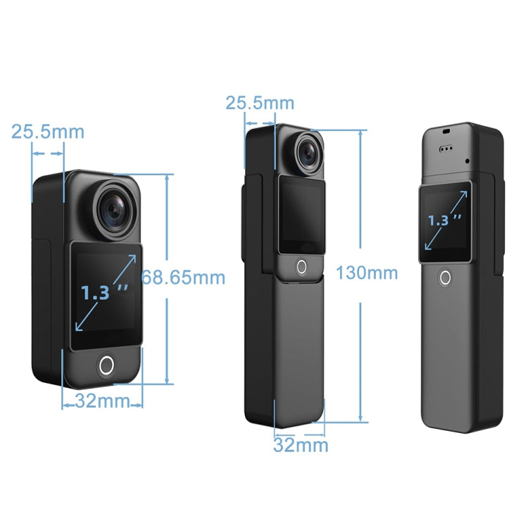 4K/30FPS 5G/2.4G HD Night Video Outdoor Waterproof Riding Record Thumb Camera, Spec: Standard Black - Video Cameras by PMC TechLife | Online Shopping South Africa | PMC TechLife | Buy Now Pay Later Mobicred