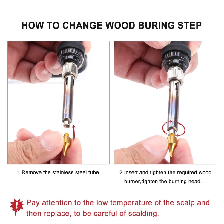 28 In 1 Wood Burning Solder Tips Uppercase Alphabet Chiseled Tips Blades Pyrography Tool - Soldering Iron Tip by PMc TechLife | Online Shopping South Africa | PMc TechLife | Buy Now Pay Later Mobicred