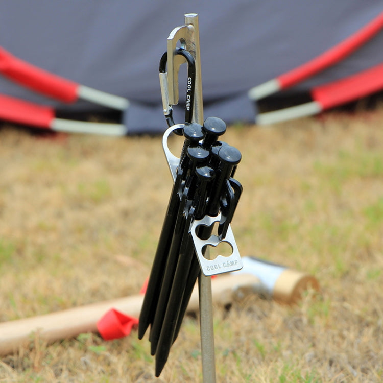 COOLCAMP CF-A207 Outdoor Camping Tent Peg Organizer Portable Stainless Steel Camping Peg Shelf, Size: 28x105mm - free shipping - PMC TechLife - Order now!