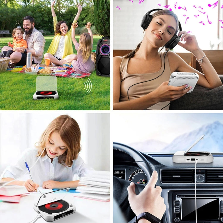 Kecag KC-918 Bluetooth CD Player Rechargeable Touchscreen Headphone Small Music Walkman(Black) - DVD & LCD Player by Kecag | Online Shopping South Africa | PMC TechLife | Buy Now Pay Later Mobicred
