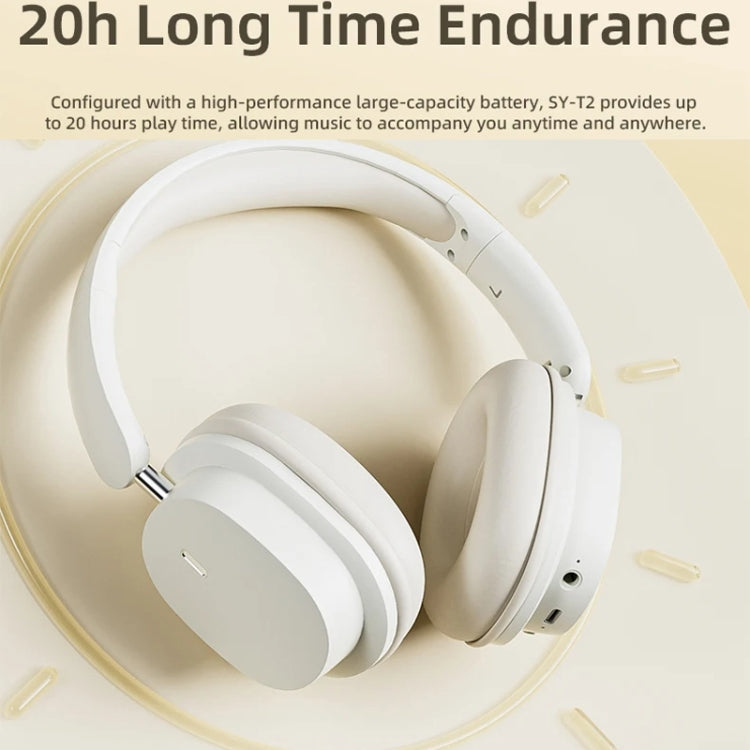 SOYTO SY-T2 Noise Reduction Bluetooth Headset Wireless Game Headset(White) - free shipping - PMC TechLife - Order now!