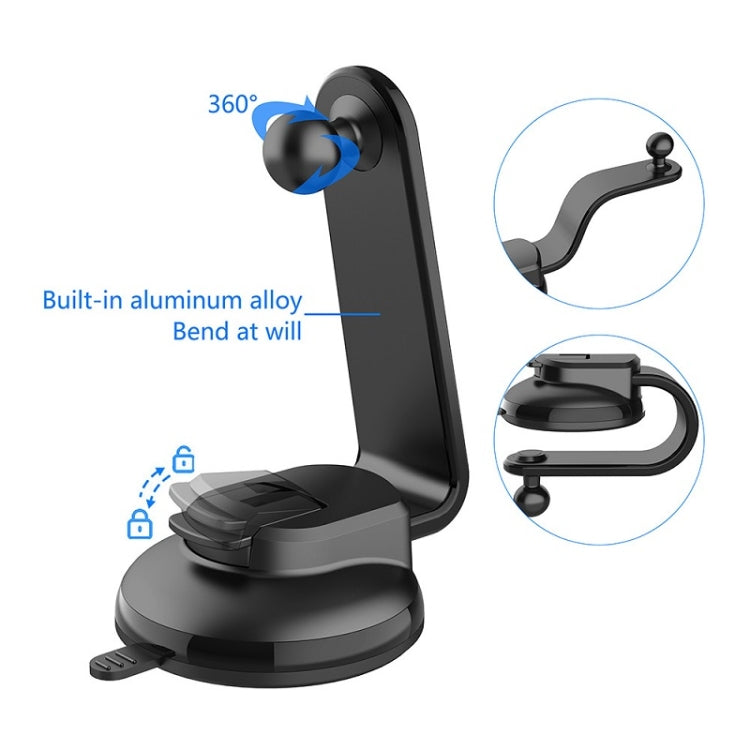 Car Dashboard Suction Cup Double Chuck Mobile Phone Holder(CP-T1) - Car Holders by PMC TechLife | Online Shopping South Africa | PMC TechLife | Buy Now Pay Later Mobicred