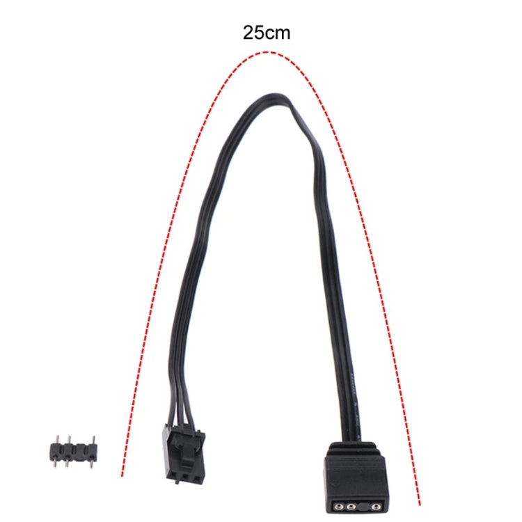 3Pin For Pirate Ship Controller Adapter Cable QL LL120 ICUE Divine Light Synchronization(25cm) - Cables & Connectors by PMC TechLife | Online Shopping South Africa | PMC TechLife | Buy Now Pay Later Mobicred