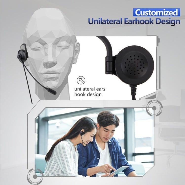 SOYTO SY227 Single-side Operator Ear Hook Headset Corded Computer Headset, Interfaces: Separation USB Wire Control - Microphones & Headsets by SOYTO | Online Shopping South Africa | PMC TechLife | Buy Now Pay Later Mobicred