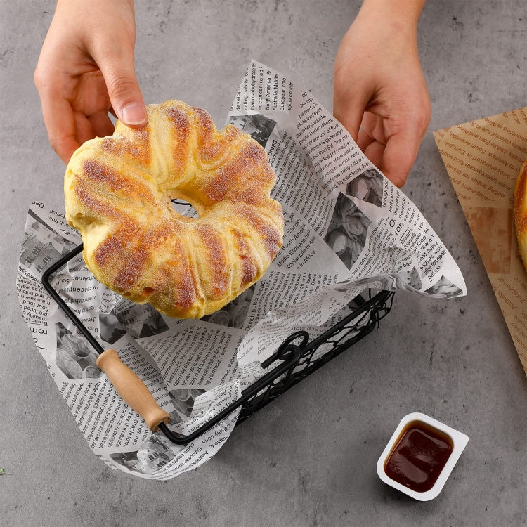 500sheets /Pack Deli Greaseproof Paper Baking Wrapping Paper Food Basket Liners Paper 30 x 30cm Brown - Retail Packaging by PMc TechLife | Online Shopping South Africa | PMc TechLife | Buy Now Pay Later Mobicred