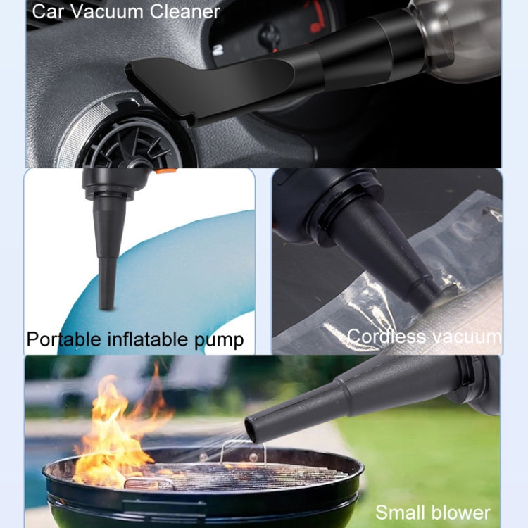 Car Vacuum Cleaner Large Suction Power Wireless Pump Inflatable Blower Handheld Small Vacuum Cleaner, Style: Brushless 260W+4 Filters+Air Bag (Black) - free shipping - PMC TechLife - Order now!