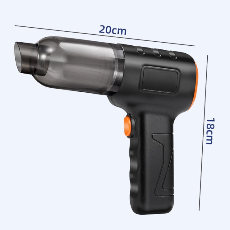 Car Vacuum Cleaner Large Suction Power Wireless Pump Inflatable Blower Handheld Small Vacuum Cleaner, Style: Brush 200W+3 Filters+Air Bag (Black) - Vacuum Cleaner by PMC TechLife | Online Shopping South Africa | PMC TechLife | Buy Now Pay Later Mobicred