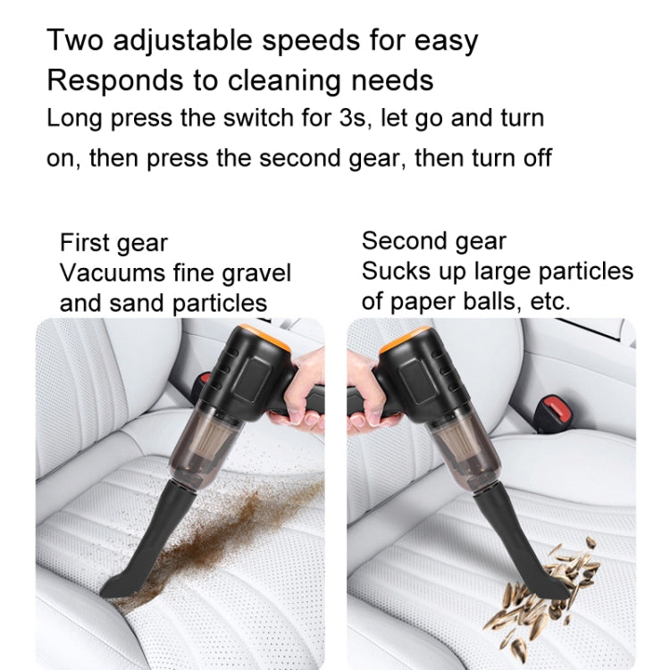 Car Vacuum Cleaner Large Suction Power Wireless Pump Inflatable Blower Handheld Small Vacuum Cleaner, Style: Brushless 260W+2 Filters+Storage Bag (Black) - Vacuum Cleaner by PMC TechLife | Online Shopping South Africa | PMC TechLife | Buy Now Pay Later Mobicred