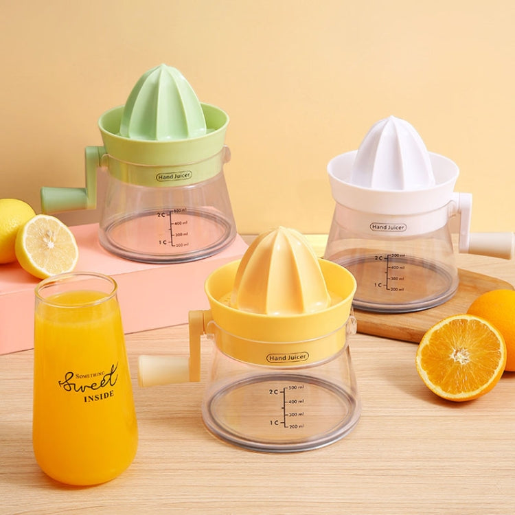 Household Manual Juicer Kitchen Hand Crank Fruit Extractor(Yellow) - Stirrer & Squeezer by PMC TechLife | Online Shopping South Africa | PMC TechLife