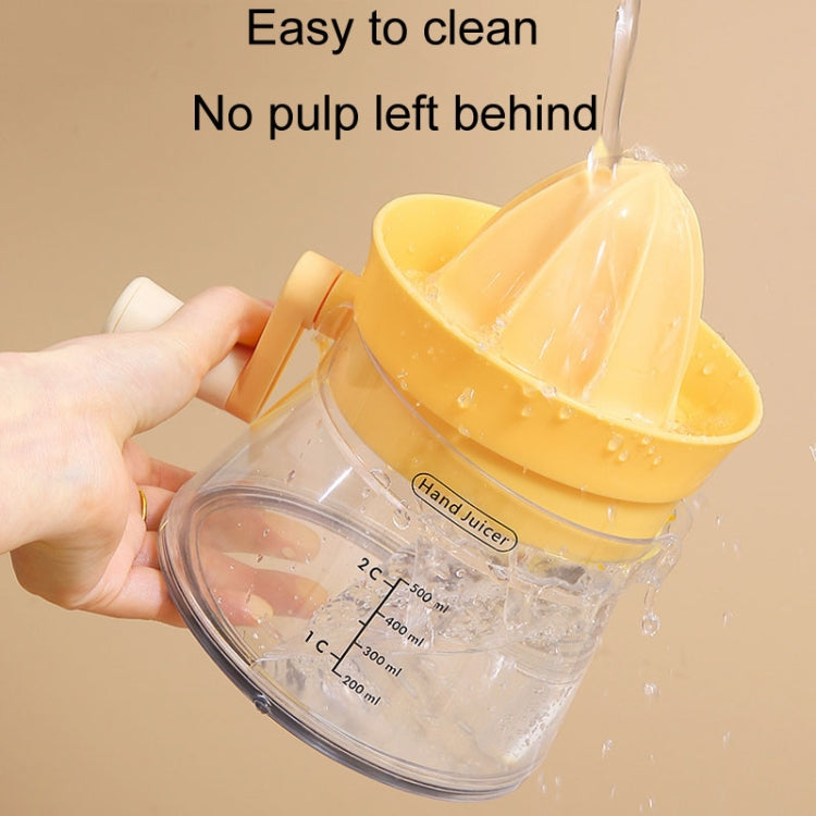Household Manual Juicer Kitchen Hand Crank Fruit Extractor(Yellow) - Stirrer & Squeezer by PMC TechLife | Online Shopping South Africa | PMC TechLife