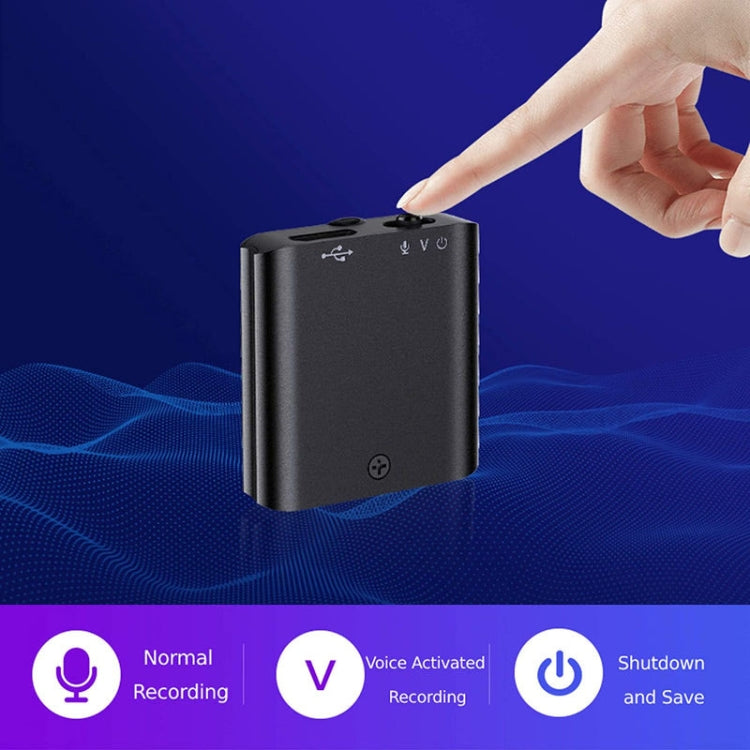 Q63 HD Noise Canceling Magnetic Voice Recorder Portable Intelligent Voice Activated Recording Pen, Capacity: 16GB(Black) - Recording Pen by PMC TechLife | Online Shopping South Africa | PMC TechLife | Buy Now Pay Later Mobicred