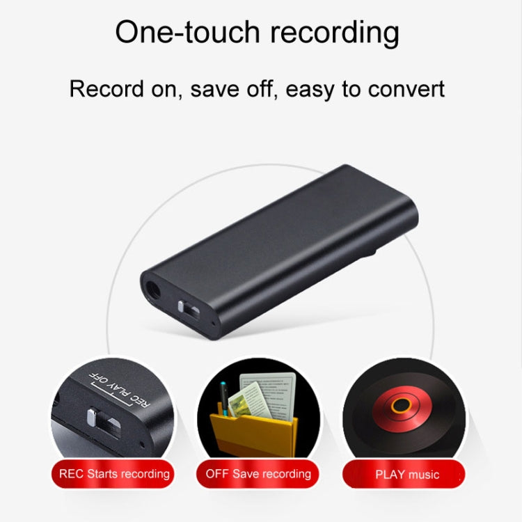 Q25 Intelligent Voice Recorder With Screen HD Noise Canceling Back Clip Voice Reporter, Size: 16GB(Black) - Recording Pen by PMC TechLife | Online Shopping South Africa | PMC TechLife | Buy Now Pay Later Mobicred