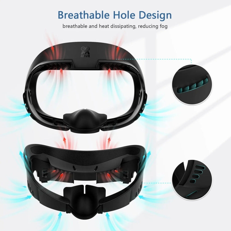 AMVR Q3FC1 For Meta Quest3 Mask Ice Silk Breathable Leather Material(Mask+1 Ice Silk) - free shipping - PMC TechLife - Order now!