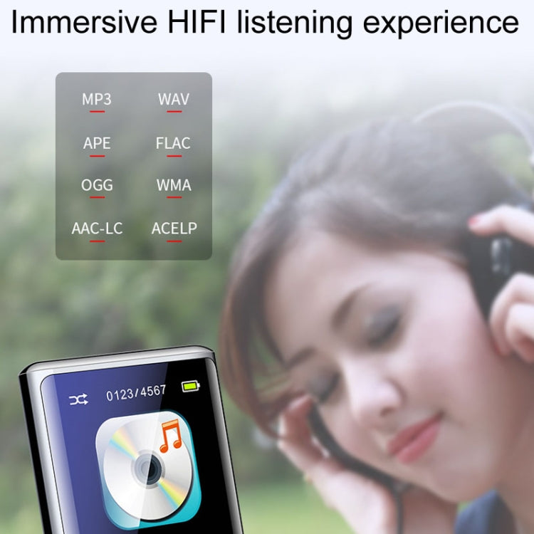 M27 1.8 Inch Bluetooth MP3/MP4 Music Player E-Book Recorder, Size: 16GB(Black) - MP3 Player by PMC TechLife | Online Shopping South Africa | PMC TechLife | Buy Now Pay Later Mobicred