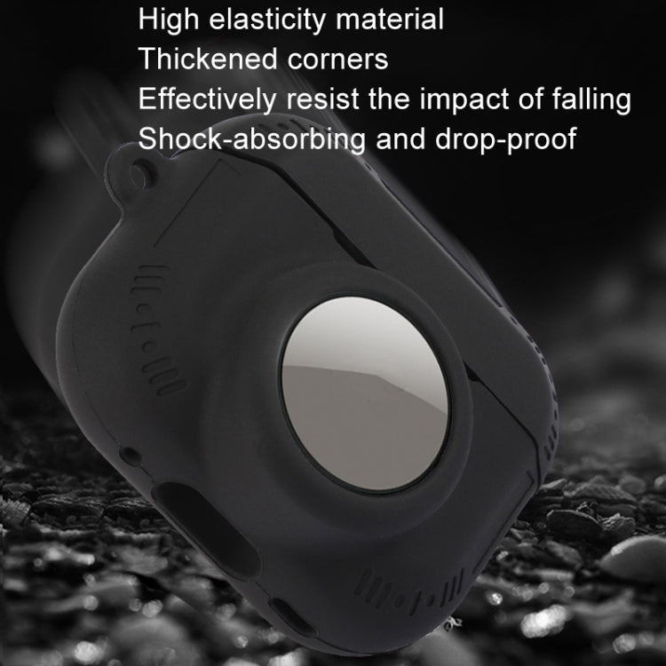For AirPods Pro 2 / Airtag 2 In 1 All-inclusive Silicone Anti-drop Protection Case(Black) - For AirPods Pro 2 by PMC Jewellery | Online Shopping South Africa | PMC Jewellery | Buy Now Pay Later Mobicred
