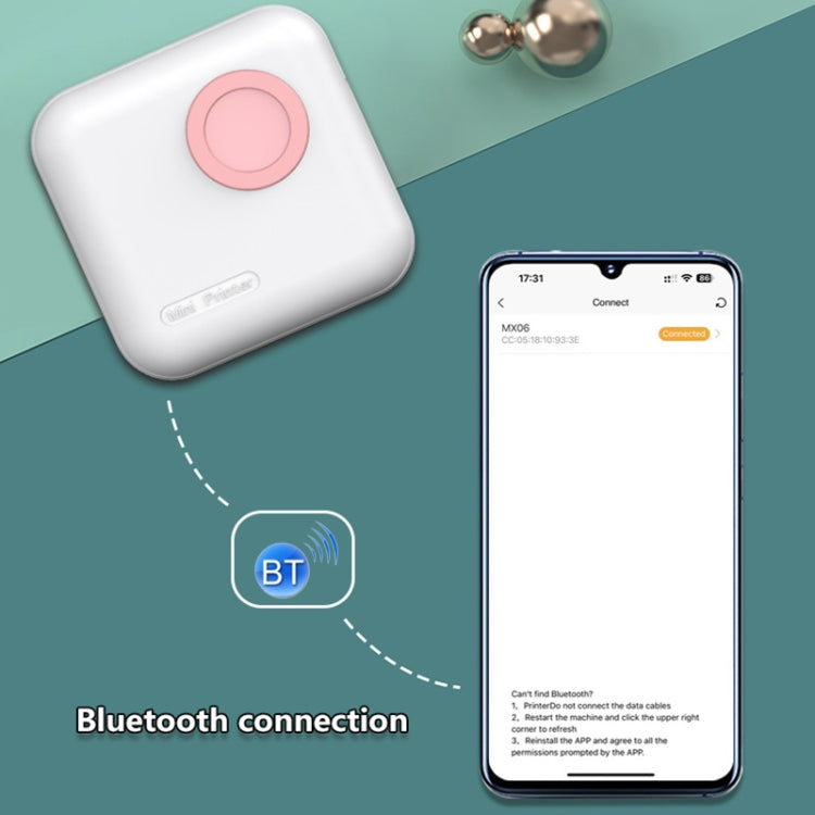 M2 Small Portable Wireless Thermal Photo Printer Student Error Question Label Printer(Pink) - free shipping - PMC TechLife - Order now!