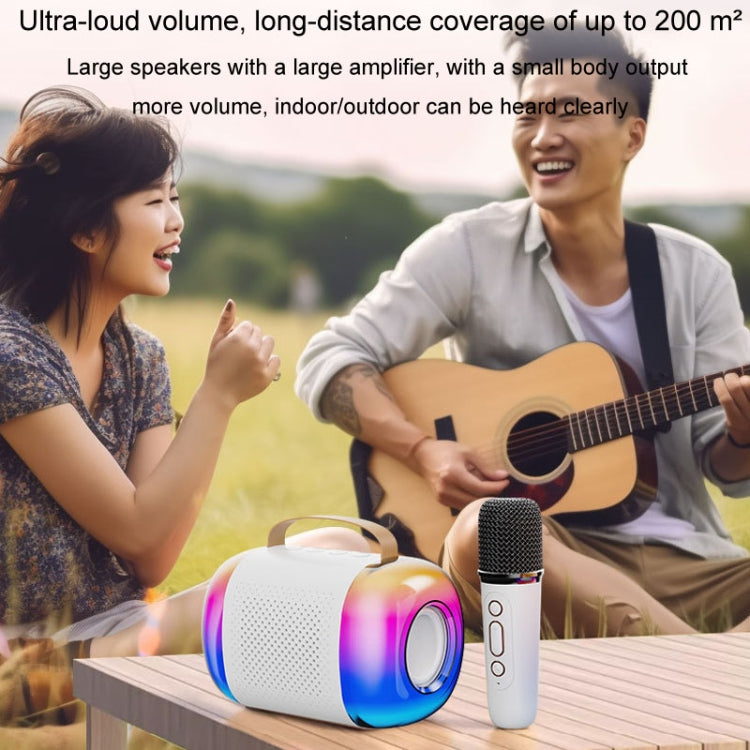 Y5 2 Microphone Portable Bluetooth Speaker Home And Outdoor Wireless Karaoke Audio(Black) - Microphone by PMC TechLife | Online Shopping South Africa | PMC TechLife | Buy Now Pay Later Mobicred