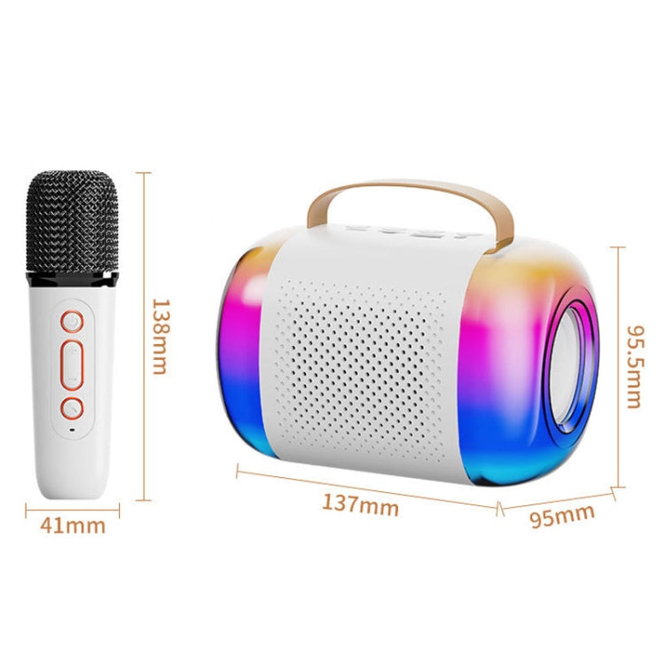 Y5 1 Microphone Portable Bluetooth Speaker Home And Outdoor Wireless Karaoke Audio(Black) - Microphone by PMC TechLife | Online Shopping South Africa | PMC TechLife | Buy Now Pay Later Mobicred