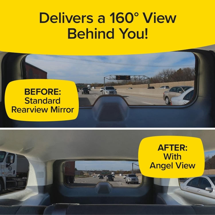 Wide-Angle Rearview Mirror Reduce Blind Spots Fits Most Cars SUVs - Interior Mirrors by PMC TechLife | Online Shopping South Africa | PMC TechLife | Buy Now Pay Later Mobicred