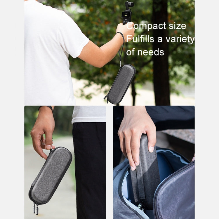 For DJI Osmo Pocket 3 XFJI Storage Box Waterproof Drop-proof Mini Body Handbag Accessories(Dark Gray) - Case & Bags by XFJI | Online Shopping South Africa | PMC TechLife | Buy Now Pay Later Mobicred