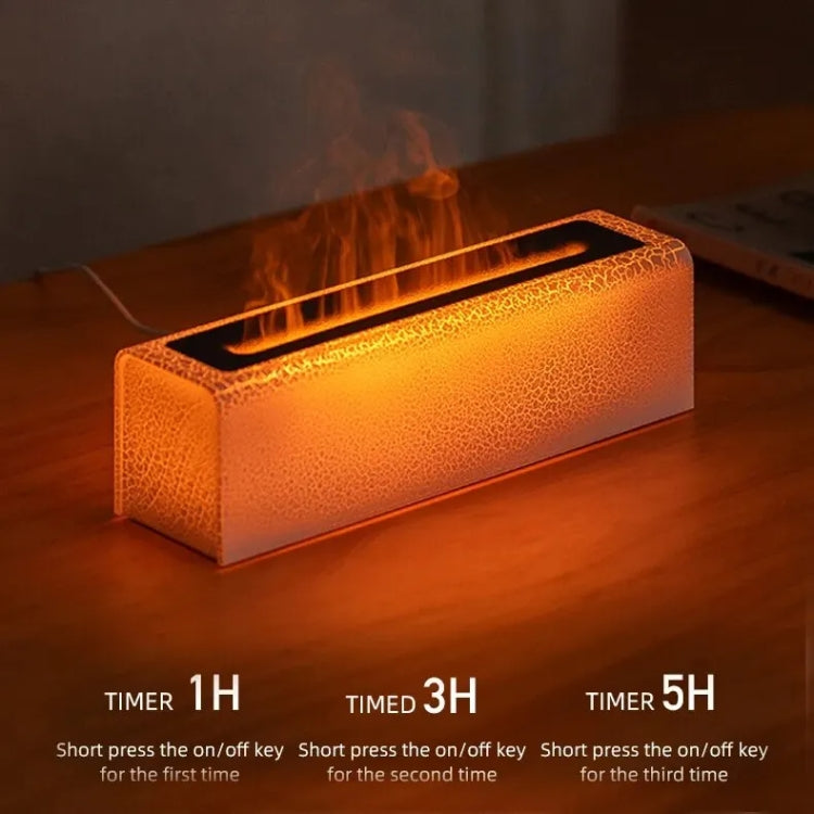 Lava Flame Aromatherapy Machine Air Atomizing Humidifier With Colorful Light, Model: DQ709 Pro White - free shipping - PMC TechLife - Order now!
