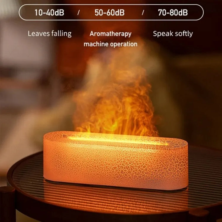 Lava Flame Aromatherapy Machine Air Atomizing Humidifier With Colorful Light, Model: DQ711 Pro Black - free shipping - PMC TechLife - Order now!