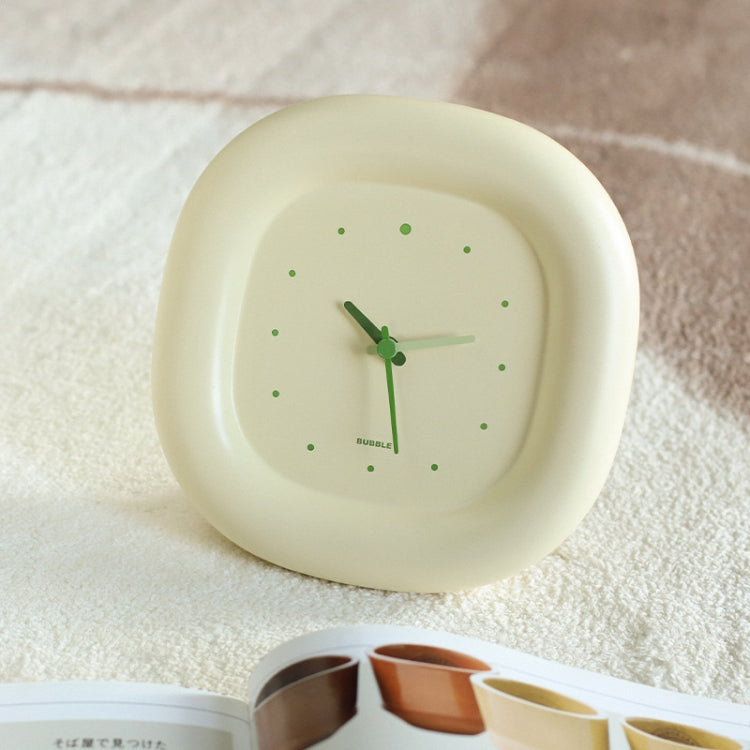 Desktop Wall-mounted Dual-purpose Decorative Silent Bubble Clock(Yellow) - Alarm Clocks by PMc TechLife | Online Shopping South Africa | PMc TechLife | Buy Now Pay Later Mobicred