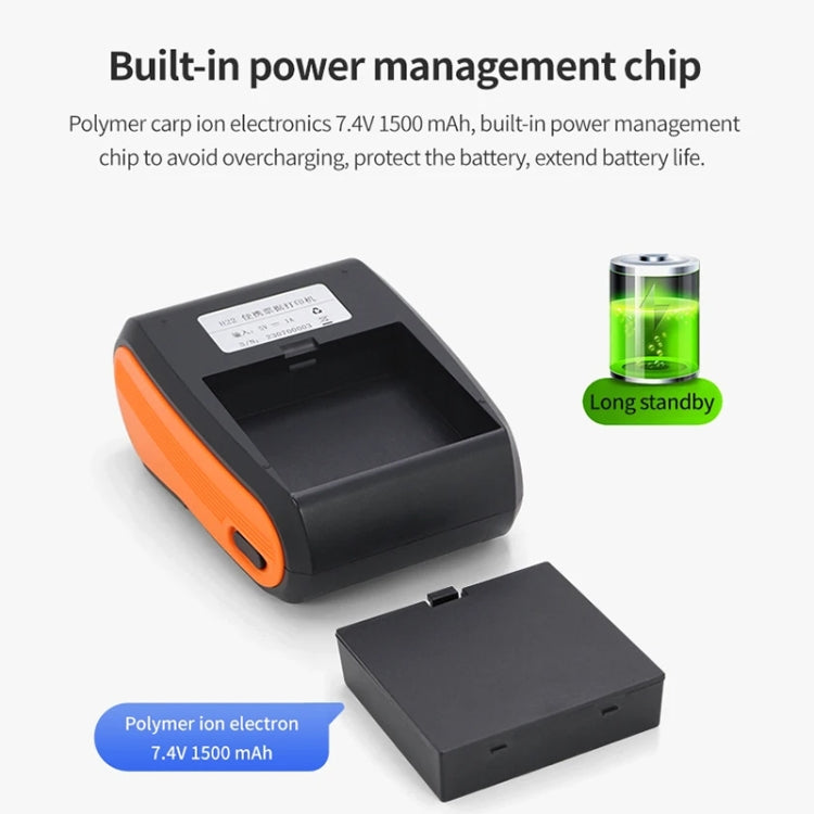 58mm Portable Logistics Takeaway Receipt Bluetooth Thermal Printer(UK Plug) - Printer by PMC TechLife | Online Shopping South Africa | PMC TechLife | Buy Now Pay Later Mobicred