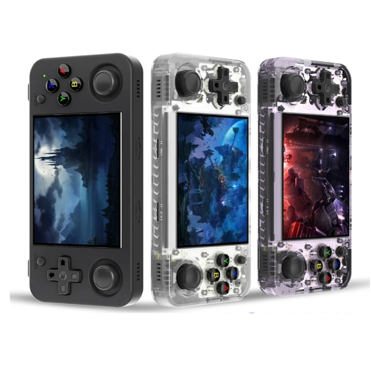 ANBERNIC RG35XX H Handheld Game Console 3.5 Inch IPS Screen Linux System 64GB+128GB(Transparent Purple) - free shipping - PMC Jewellery - Order now!