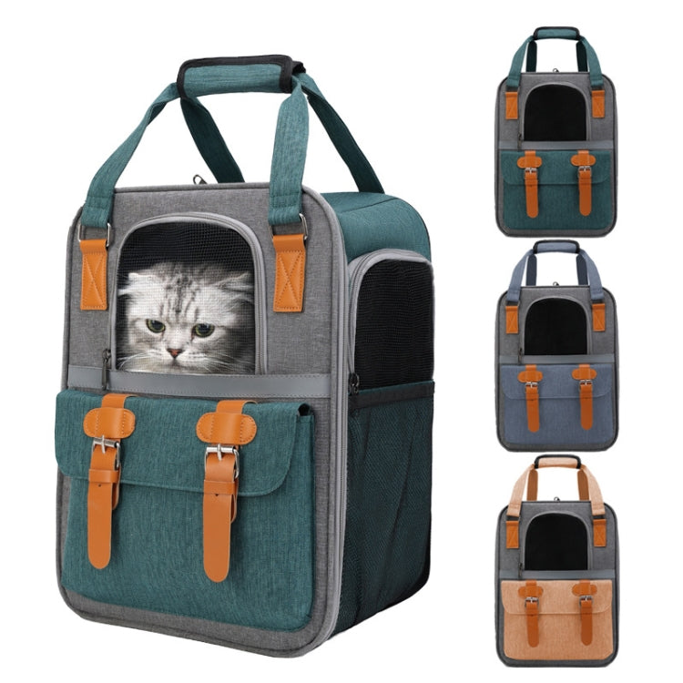 Outdoor Portable Shoulder Pet Backpack Handheld Foldable Breathable Cat Bag(Style 6 Blue) - Pet Storages & Bags by PMC TechLife | Online Shopping South Africa | PMC TechLife | Buy Now Pay Later Mobicred