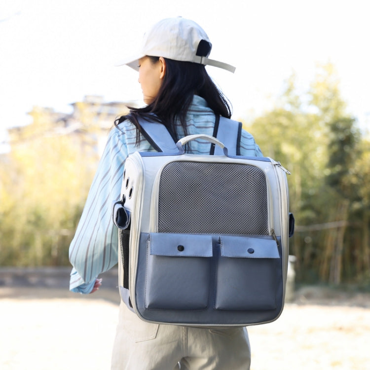 Breathable Square Cat Backpack Foldable Outdoor Portable Pet Bag(Model 4 Pink) - Pet Bags by PMC TechLife | Online Shopping South Africa | PMC TechLife | Buy Now Pay Later Mobicred