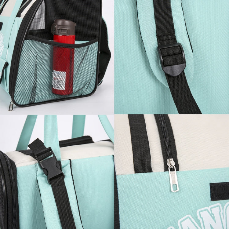 Simple Contrasting Pet Backpack Space Capsule Cat Bag Shoulder Dog Bag(Model 5 Green) - Pet Bags by PMC TechLife | Online Shopping South Africa | PMC TechLife | Buy Now Pay Later Mobicred