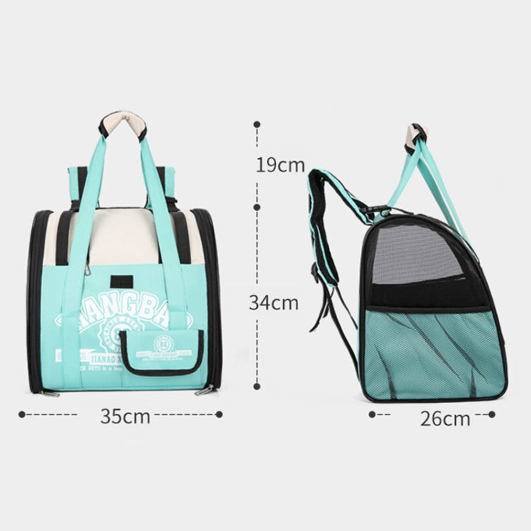 Simple Contrasting Pet Backpack Space Capsule Cat Bag Shoulder Dog Bag(Model 5 Green) - Pet Bags by PMC TechLife | Online Shopping South Africa | PMC TechLife | Buy Now Pay Later Mobicred