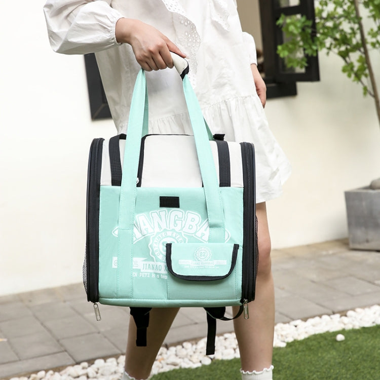 Simple Contrasting Pet Backpack Space Capsule Cat Bag Shoulder Dog Bag(Model 5 Green) - Pet Bags by PMC TechLife | Online Shopping South Africa | PMC TechLife | Buy Now Pay Later Mobicred