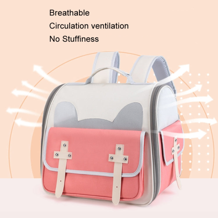 Outdoor Cat Backpack Large Capacity Breathable Pet Bag(Model 7 Yellow) - Pet Bags by PMC TechLife | Online Shopping South Africa | PMC TechLife | Buy Now Pay Later Mobicred