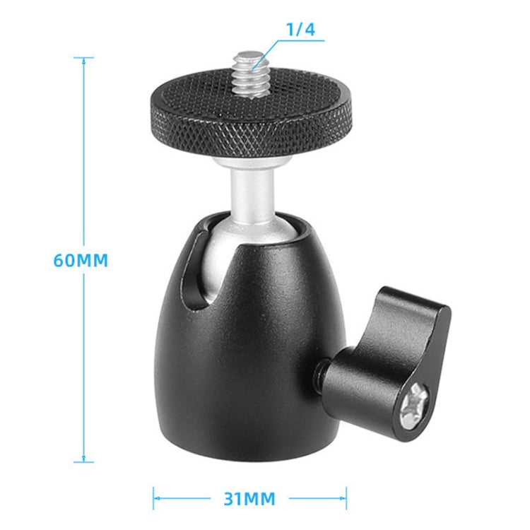 Q39 360 Degree Rotating Ball Tripod Projector Shooting Heads Accessories Cell Phone DSLR Camera Heads(1/4 Thread) - Tripod Heads by PMC TechLife | Online Shopping South Africa | PMC TechLife | Buy Now Pay Later Mobicred