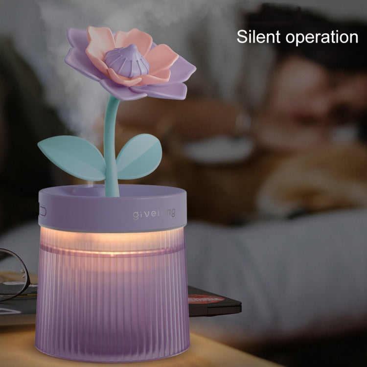 Flower Spray Hhydrating Colorful Atmosphere Light USB Aromatherapy Humidifier, Color: Gardenia Green - Air Purifiers & Accessories by PMC TechLife | Online Shopping South Africa | PMC TechLife | Buy Now Pay Later Mobicred