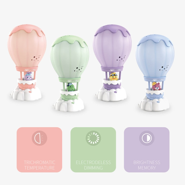 Cartoon Balloon Shape USB Charging Eye Protection LED Night Light Bedroom Reading Table Lamp, Color: Green - Bedside Light by PMC TechLife | Online Shopping South Africa | PMC TechLife | Buy Now Pay Later Mobicred