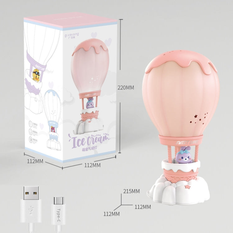 Cartoon Balloon Shape USB Charging Eye Protection LED Night Light Bedroom Reading Table Lamp, Color: Blue - Bedside Light by PMC TechLife | Online Shopping South Africa | PMC TechLife | Buy Now Pay Later Mobicred