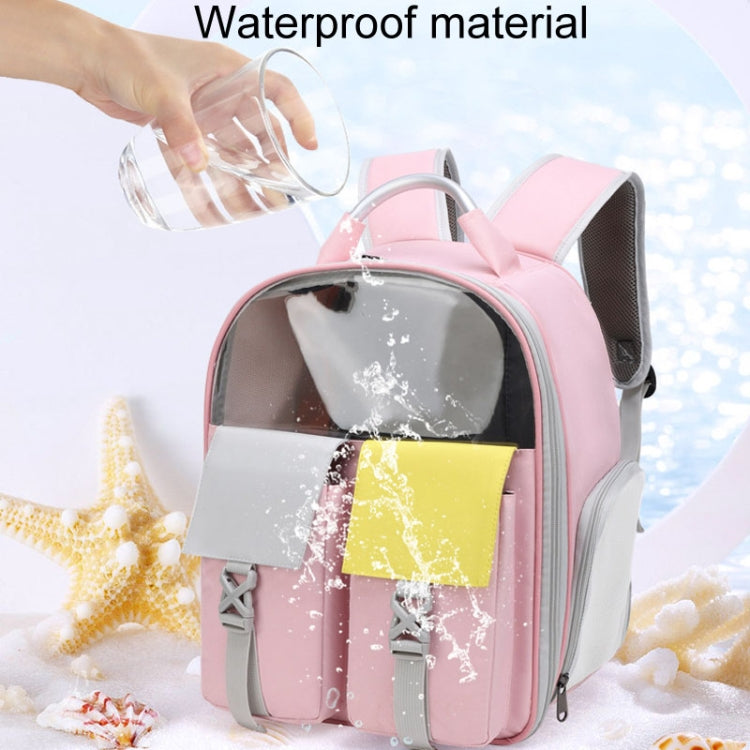 Pets Colorful Double Shoulder Bag Cats And Dogs Outing Carrying Capsule Backpacks(Model 6 Pink) - Pet Bags by PMC TechLife | Online Shopping South Africa | PMC TechLife | Buy Now Pay Later Mobicred