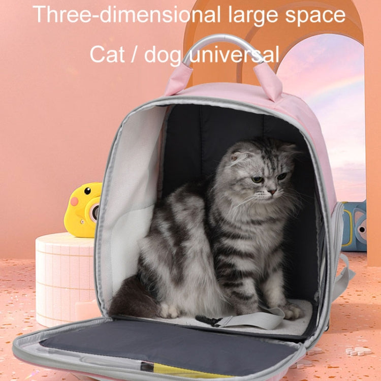 Pets Colorful Double Shoulder Bag Cats And Dogs Outing Carrying Capsule Backpacks(Model 6 Blue) - Pet Bags by PMC TechLife | Online Shopping South Africa | PMC TechLife | Buy Now Pay Later Mobicred