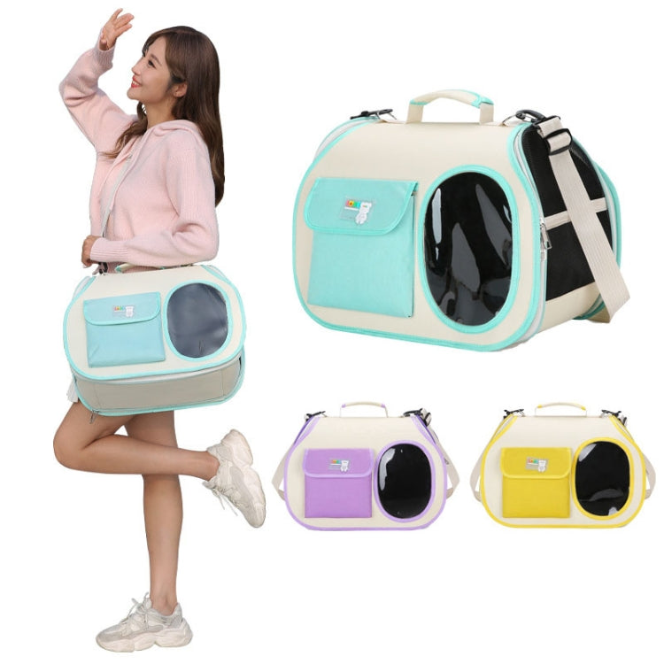 Crossbody Pet Bag Cast And Dogs Outdoor Carrying Portable Single Shoulder Bag(Purple) - Pet Bags by PMC TechLife | Online Shopping South Africa | PMC TechLife | Buy Now Pay Later Mobicred
